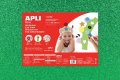 neuveden: APLI pěnovka se třpytkami 400 x 600 mm - zelená 3 ks