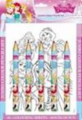 neuveden: Princezny - Maxi pastelky - omalovánky