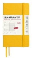 -: Týdenní plánovač & Zápisník Sunflower, Pocket A6 2027, anglicky