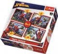 neuveden: Trefl Puzzle Spiderman - V pavoučí síti 4v1 (35,48,54,70 dílků)