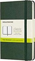neuveden: Zápisník Moleskine - tvrdé desky, S, čistý - tm. zelený