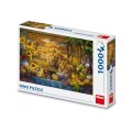 -: Puzzle Z obrazu: Lvi 1000 dílků
