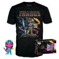 neuveden: Funko POP & Tee: Marvel - Thanos BlackLight special edition (velikost tričk