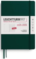 neuveden: Weekly Planner & Notebook 2026 Medium (A5) 18 Months Forest Green