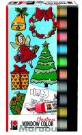 neuveden: Marabu Sada slupovacích barev KiDS Christmas Window Color 10 x 25 ml