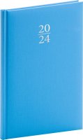 neuveden: Diář 2024: Capys - modrý, týdenní, 15 × 21 cm