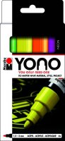 neuveden: Marabu YONO Sada akrylových popisovačů - neonové barvy 4x 1,5-3 mm