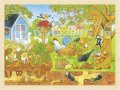 neuveden: Goki Puzzle Zákoutí naší zahrady 96 dílků - dřevěné