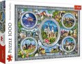 neuveden: Trefl Puzzle Světové zámky / 1000 dílků