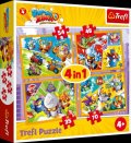 neuveden: Trefl Puzzle Super Wings 4v1 (35,48,54,70 dílků)