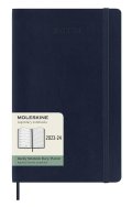 neuveden: Moleskine Zápisník plánovací 18 měsíční 2023-24 měkký modrý L