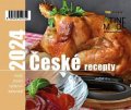 neuveden: Kalendář 2024 České recepty, stolní, týdenní, 150 X 130 mm