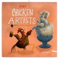 : Kalendář 2027 poznámkový: Chicken Artists, 30 x 30 cm
