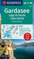 neuveden: Gardasee, Lago di Garda, Lake Garda, Monte Baldo 1:50 000 / turistická mapa