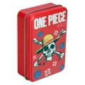 neuveden: Hrací karty v plechovém boxu One Piece