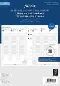 neuveden: FILOFAX kalendář 2026 A5, týden/2 str, linky, ČJ+SJ