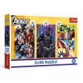 neuveden: Puzzle Marvel Avengers: Dny plné akce 3x80 dílků