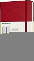neuveden: Moleskine: Zápisník tvrdý čtverečkovaný červený M