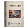 neuveden: Dřevěné puzzle/Trippy world A3