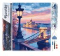 : Diamantové malování - Budapešť Za Soumraku 40x50cm bez rámu