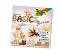 neuveden: Folia Origami papíry na skládání 10 x 10 cm - hnědé 80 g