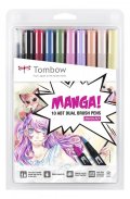 neuveden: Tombow Oboustranný štětcový fix ABT - Manga Shojo 10 ks