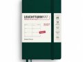 -: Týdenní plánovač Forest Green, Pocket A6 2027, anglicky