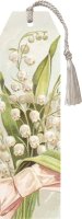 -: Knižní záložka Pastel Spring Lily Of The Valley