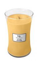 neuveden: WoodWick Oat Flower svíčka váza 609g