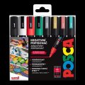 neuveden: Posca sada popisovačů 1,8 - 2,5 mm - Christmas (8 ks)