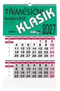 : Nástěnný kalendář 2027 tříměsíční KLASIK