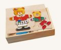 neuveden: Puzzle šatní skříň - madvědice + medvídek