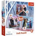neuveden: Trefl Puzzle Frozen 2 - Kouzelný příběh 3v1 (20,36,50 dílků)