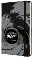 neuveden: Moleskine James Bond zápisník L černý, linkovaný