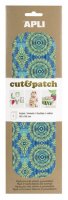 neuveden: APLI CutPatch papír 30 x 50 cm - Zeleno-modrý motiv 3 ks