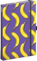 neuveden: Notes - Banány, linkovaný, 13 × 21 cm