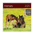 neuveden: Kalendář nástěnný 2025 - Horses
