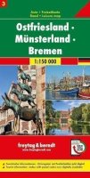 neuveden: Východní Frísko-Münsterland-Bremen 1:150 000 / automapa