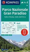 : Parco Nazionale Gran Paradiso 1:50 000 / turistická mapa KOMPASS 86