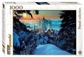 neuveden: Puzzle 1000 Zámek Neuschwanstein pod sněhem. Bavorsko