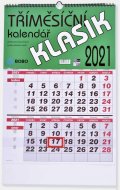 neuveden: BOBO Kalendář 2021: Klasik nástěnný tříměsíční 320 x 450 mm