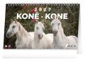 : Kalendář 2027 stolní: Koně - Kone CZ/SK, 23,1 x 14,5 cm