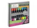 neuveden: Sada neonových metalických akrylových barev 18x36 ml