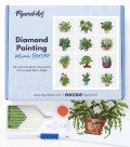 : Mini diamantové malování série 12 obrázků 18x15cm - Rostliny