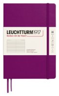 : Zápisník Leuchtturm1917 A5 tvrdé desky Burgundy linkovaný