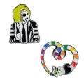 neuveden: Beetlejuice Odznáčky - Beetlejuice & Sandworm 2 ks