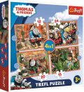 neuveden: Trefl Puzzle Mašinka Tomáš - Cestování 4v1 (12,15,20,24 dílků)