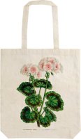-: Látková taška Geranium - white