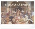 -: Kalendář 2027 nástěnný: Slovanská epopej - Alfons Mucha, 48 x 33 cm