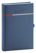 : Diář 2027: Tomy - modročervený, denní, 15 x 21 cm